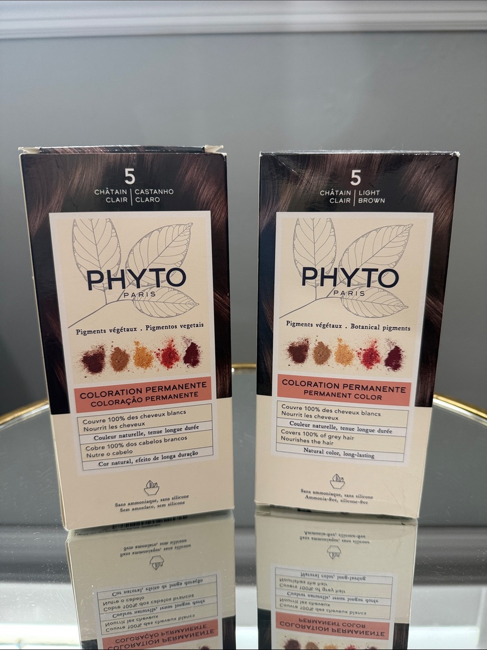 Phyto Paris Permanent Hair Color - Light Brown (5) - 2